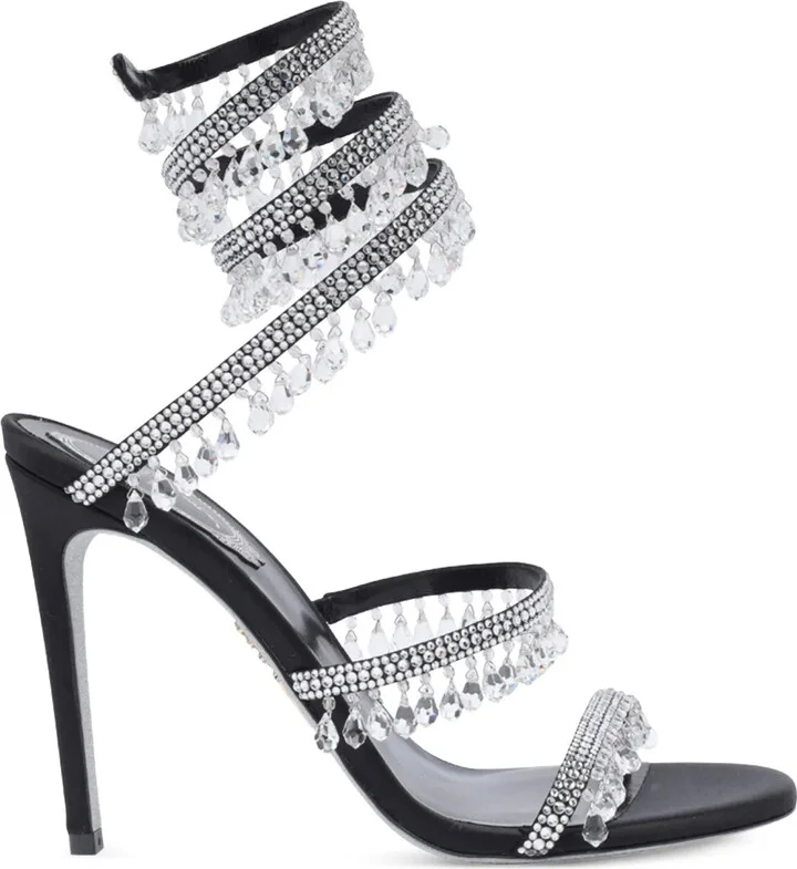 105mm Crystal-Embellished Sandals