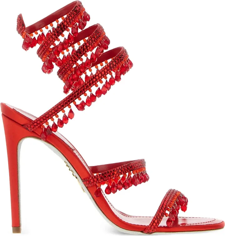 105mm Crystal-Embellished Sandals
