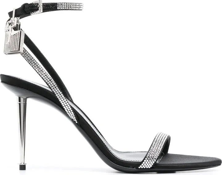 105mm Crystal-Embellished Sandals