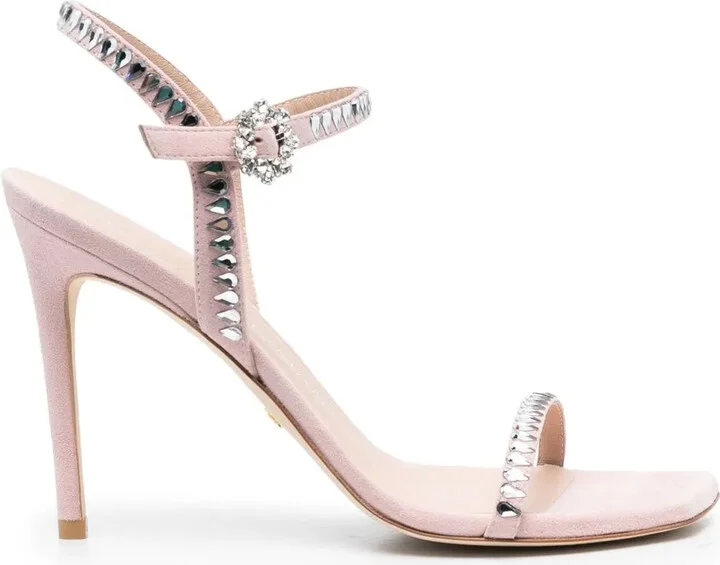 105mm Crystal-Embellished Sandals