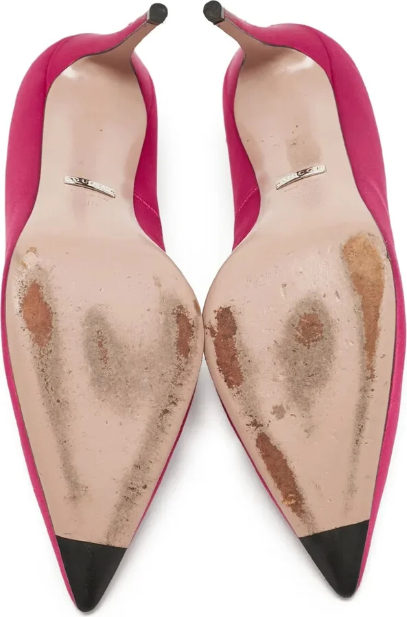 105mm Crystal-Embellished Satin Pumps - Image 4