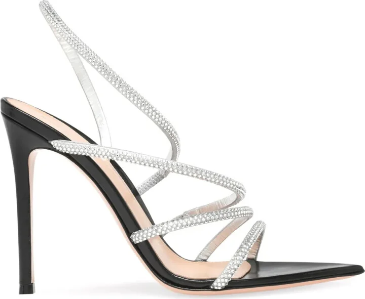 105mm Crystal Ettie sandals