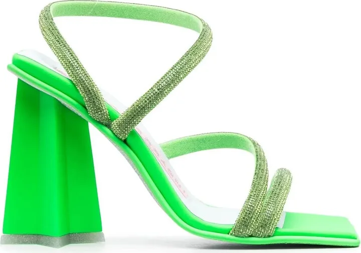 105mm Crystal-Strap Sandals