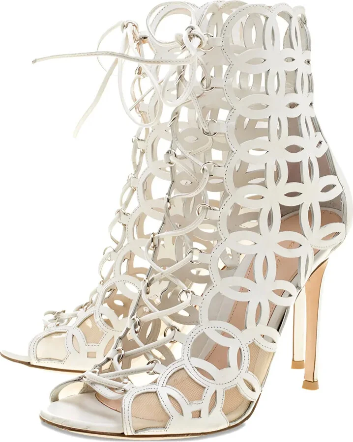 105mm Cut-Out Heeled Sandals - Image 2