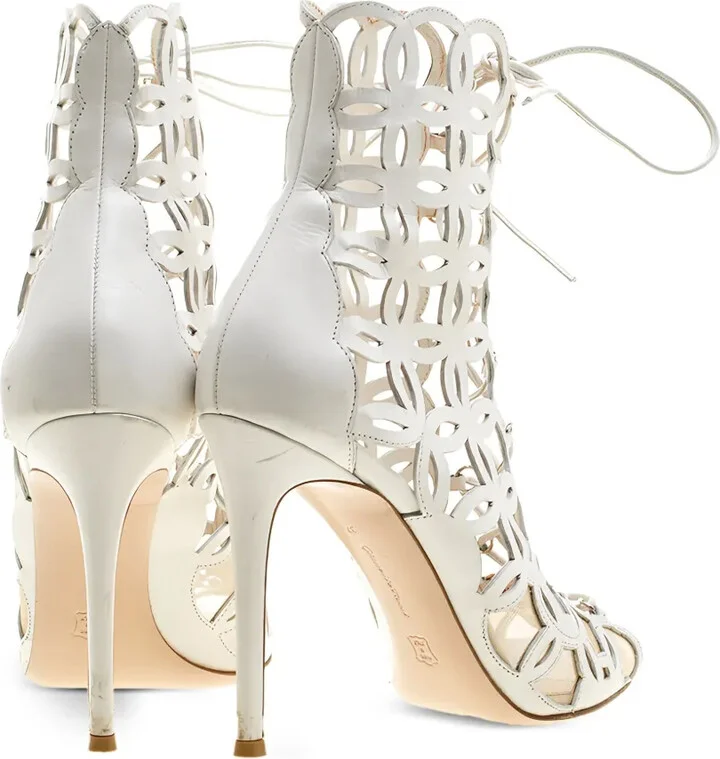 105mm Cut-Out Heeled Sandals - Image 5