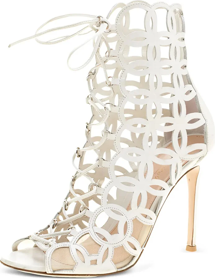 105mm Cut-Out Heeled Sandals