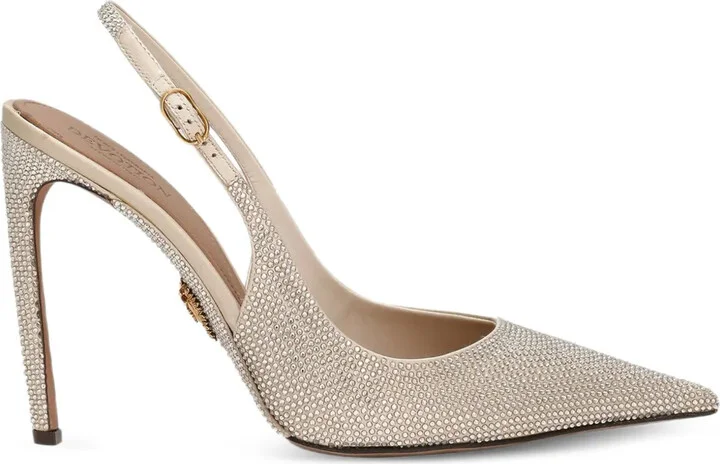 105mm Devotion rhinestone-embellished slingback pumps