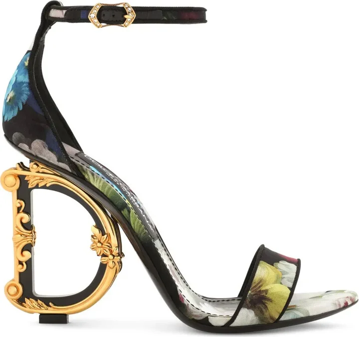 105mm DG Baroque-heel sandals
