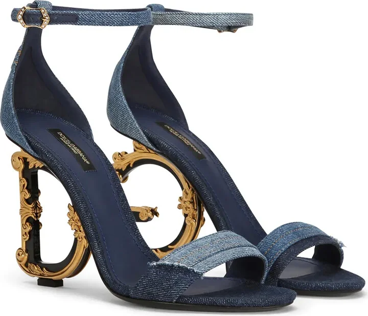 105mm DG heel patchwork sandals - Image 2