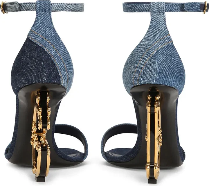 105mm DG heel patchwork sandals - Image 3