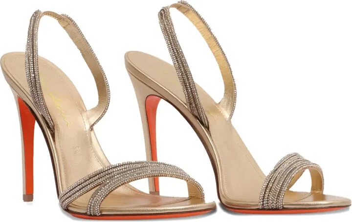 105mm Embellished-Straps Heeled Sandals - Image 2