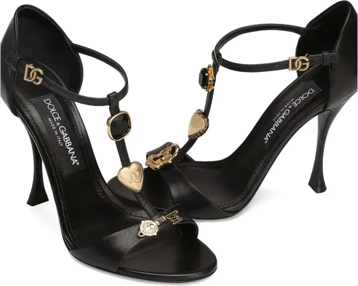105mm Embellished T-Bar Sandals - Image 2