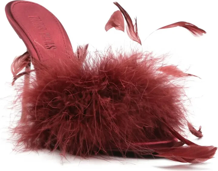 105mm Feather-Detailed Sandals - Image 2