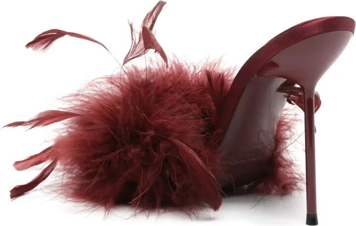 105mm Feather-Detailed Sandals - Image 3