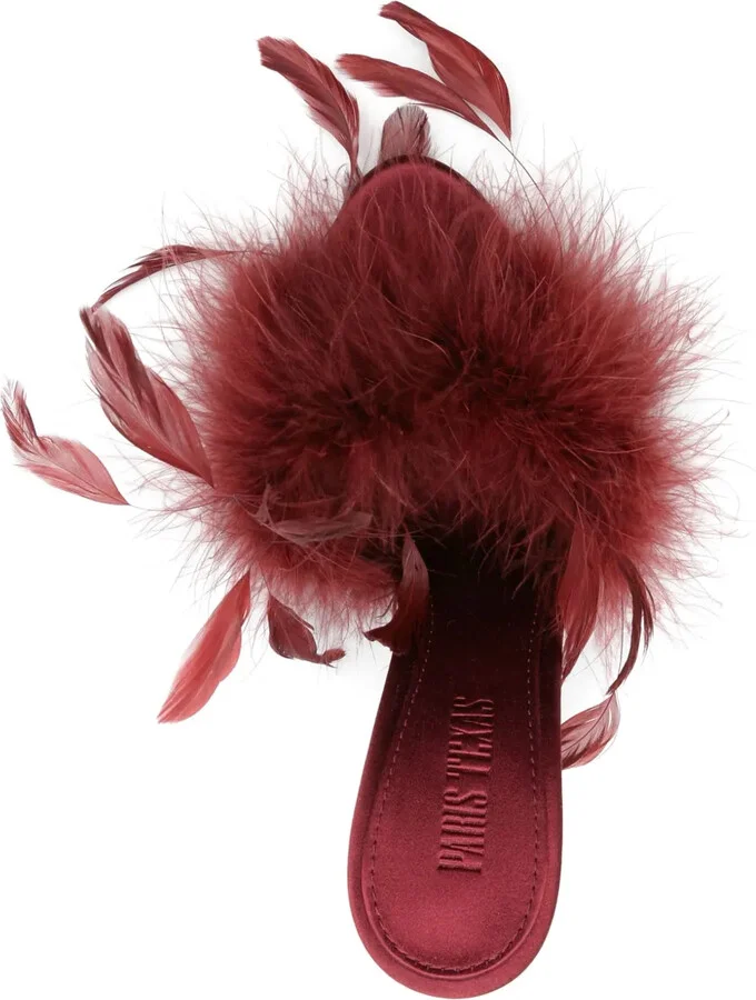 105mm Feather-Detailed Sandals - Image 4