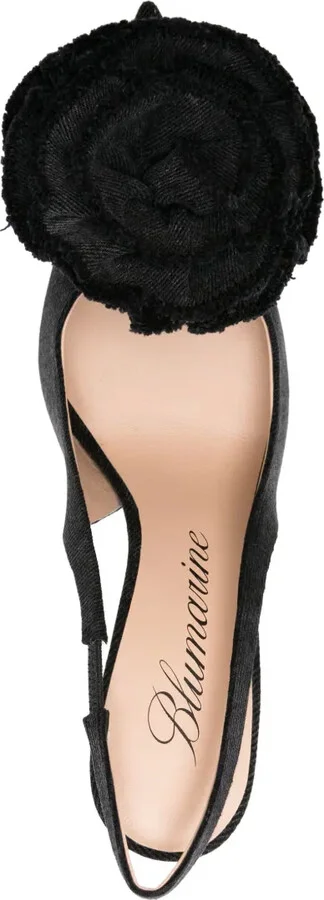 105mm Floral-Appliqué Pumps - Image 4