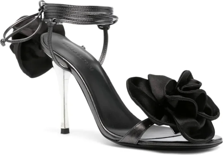 105mm Floral-Appliqué Sandals - Image 2