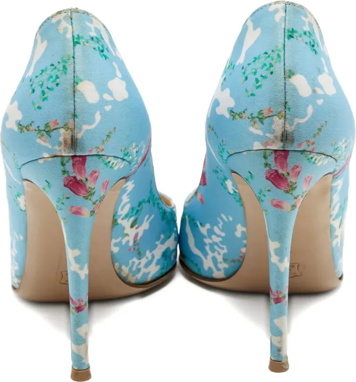 105mm Floral-Print Pointed-Toe Pumps - Image 3