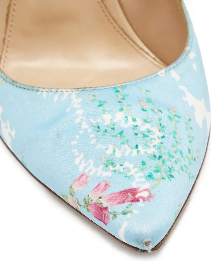 105mm Floral-Print Pointed-Toe Pumps - Image 5
