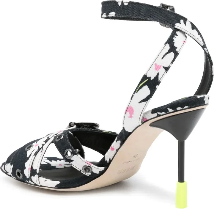 105mm Floral-Print Sandals - Image 3