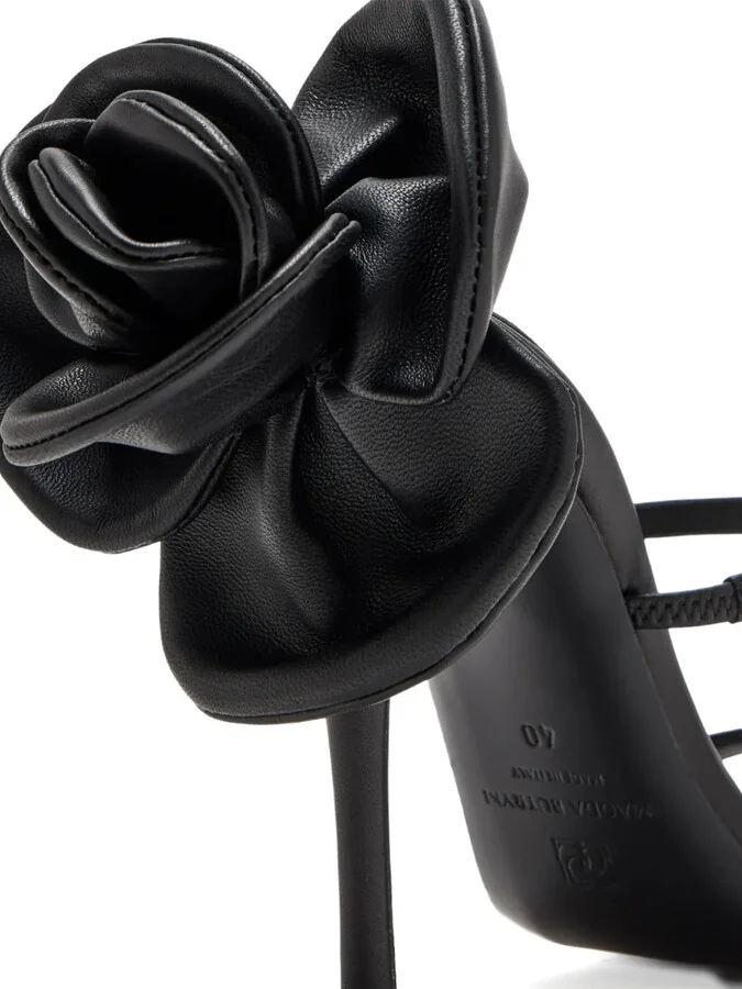 105mm Flower-Appliqué Sandals - Image 3