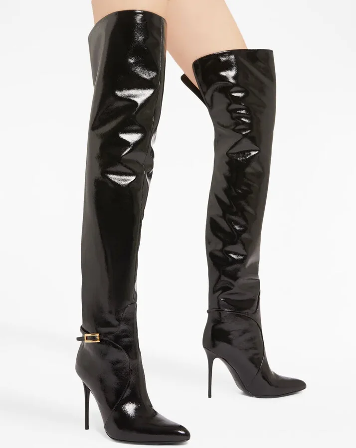 105mm Frannie High above-knee boots - Image 5