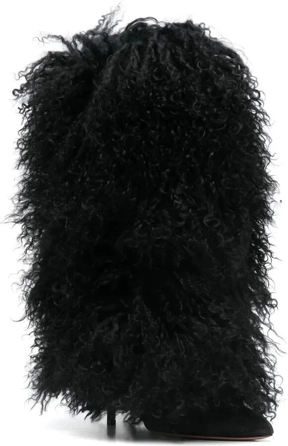 105mm Furry Stiletto boots - Image 2