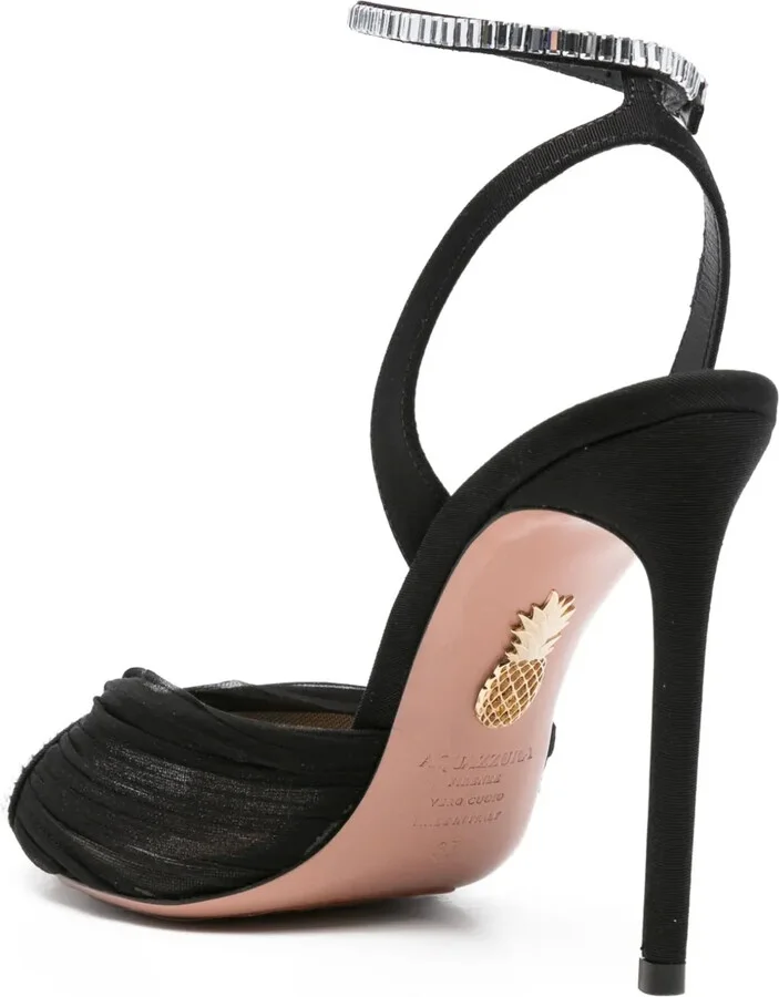 105mm Gatsby crystal-embellished mesh sandals - Image 3