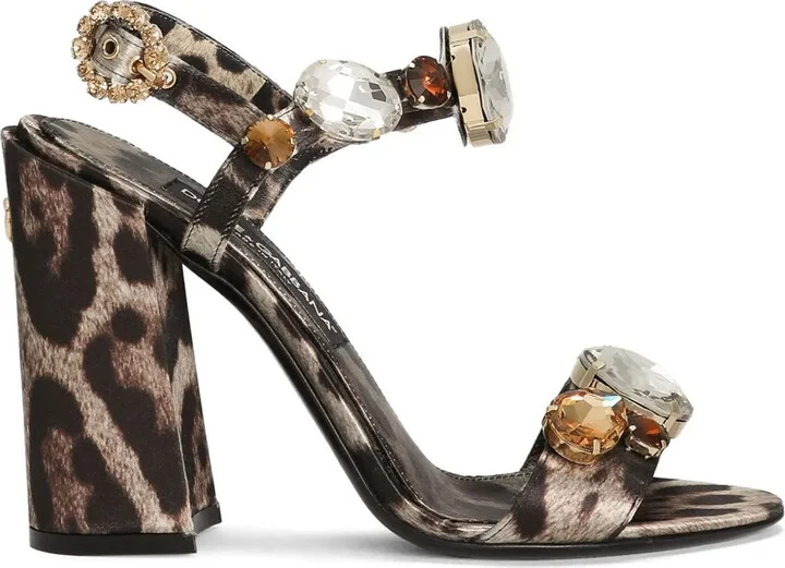 105mm Gemstone-Embellished Sandals