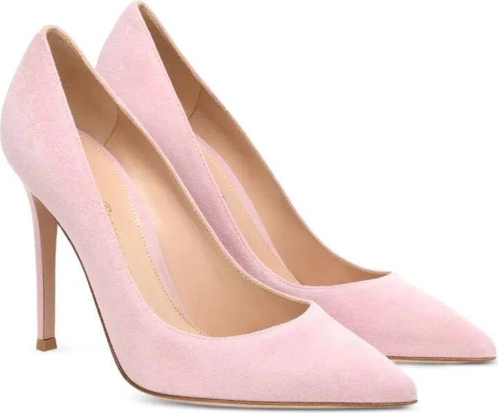 105mm Gianvito suede heeled pumps - Image 2