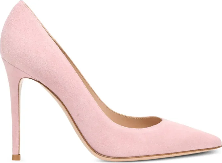 105mm Gianvito suede heeled pumps