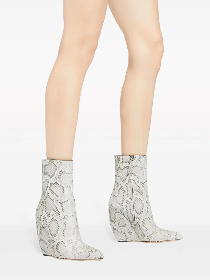 105mm Ginnyfer Bootie wedge boots - Image 5