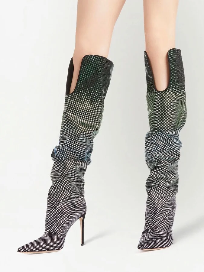 105mm GZ Gala Caleido knee-high boots - Image 4