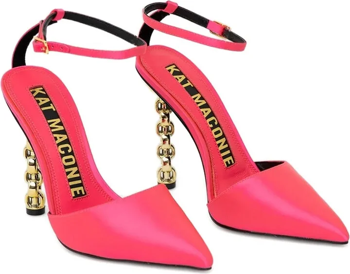 105mm Heel-Detail Pointed-Toe Pumps - Image 2