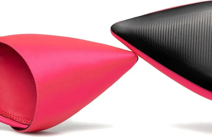105mm Heel-Detail Pointed-Toe Pumps - Image 3