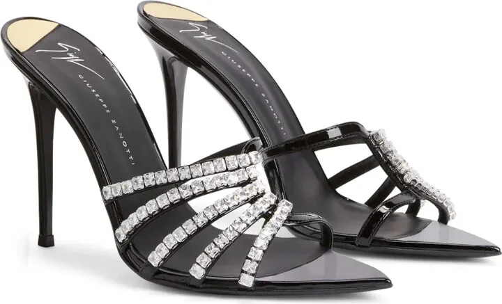 105mm Intriigo Baguette crystal-embellished sandals - Image 2