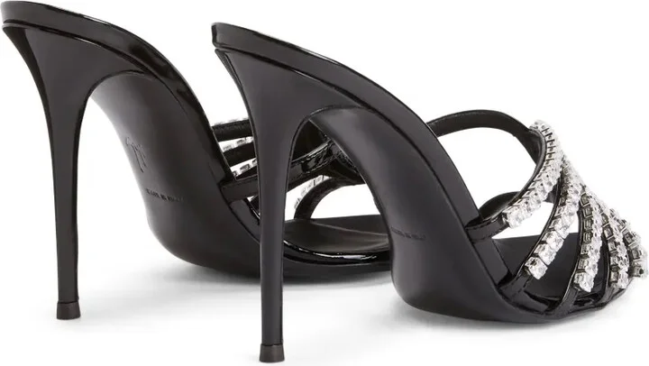 105mm Intriigo Baguette crystal-embellished sandals - Image 3