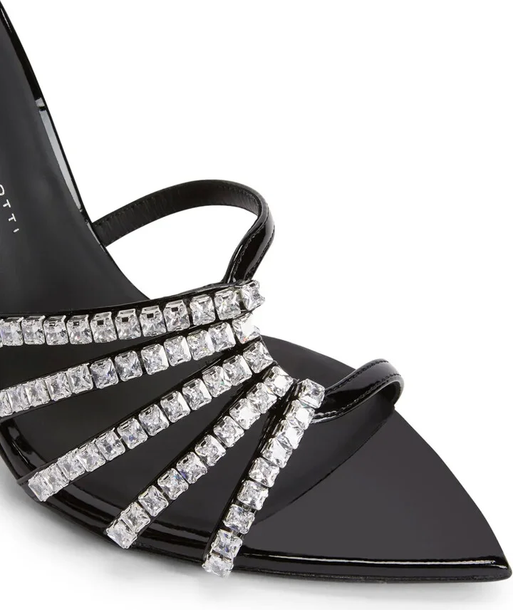 105mm Intriigo Baguette crystal-embellished sandals - Image 4