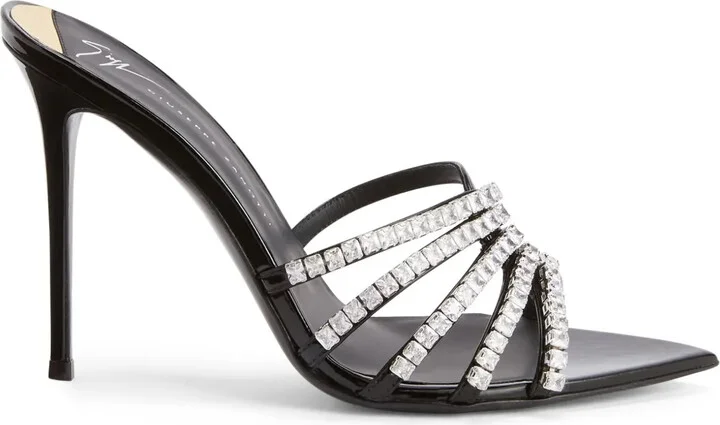 105mm Intriigo Baguette crystal-embellished sandals