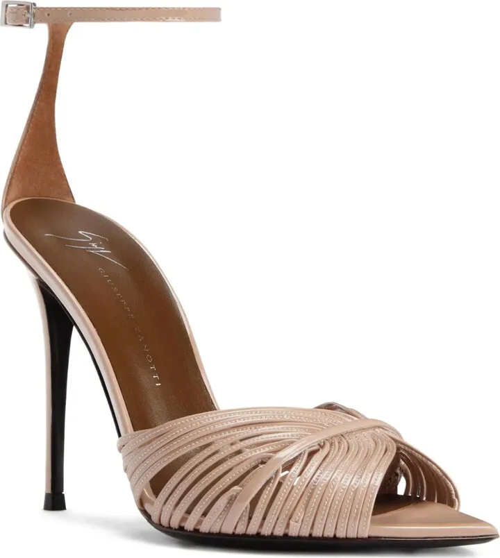 105mm Intriigo leather heeled sandals
