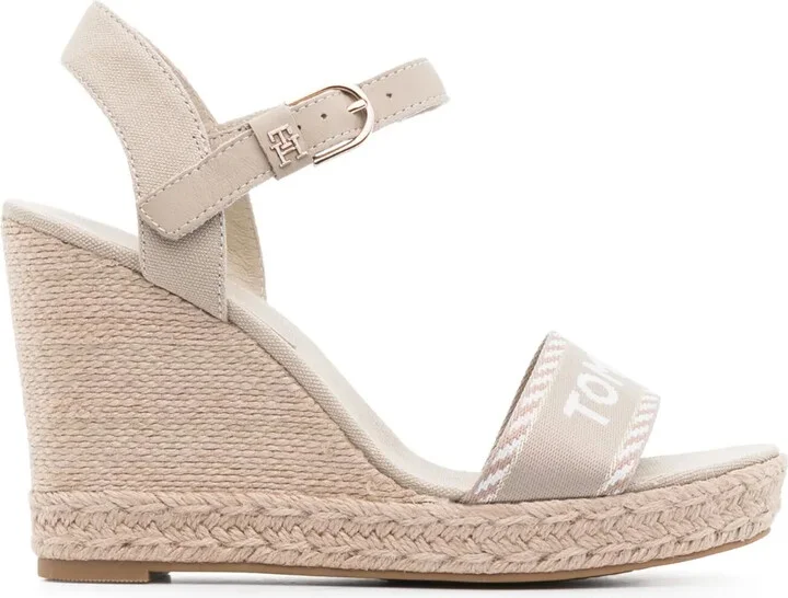 105mm Jacquard-Logo Espadrilles