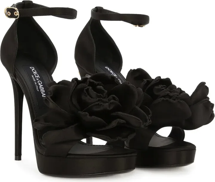 105mm Keira floral-appliqué sandals - Image 2