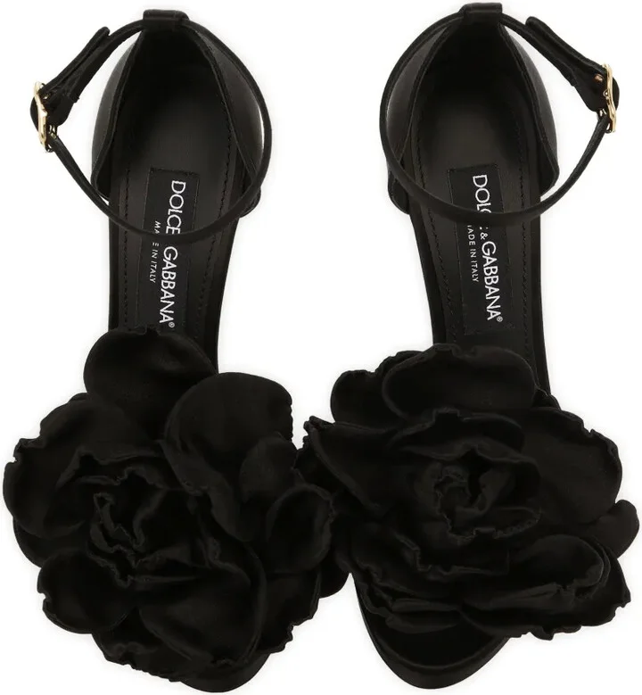 105mm Keira floral-appliqué sandals - Image 4