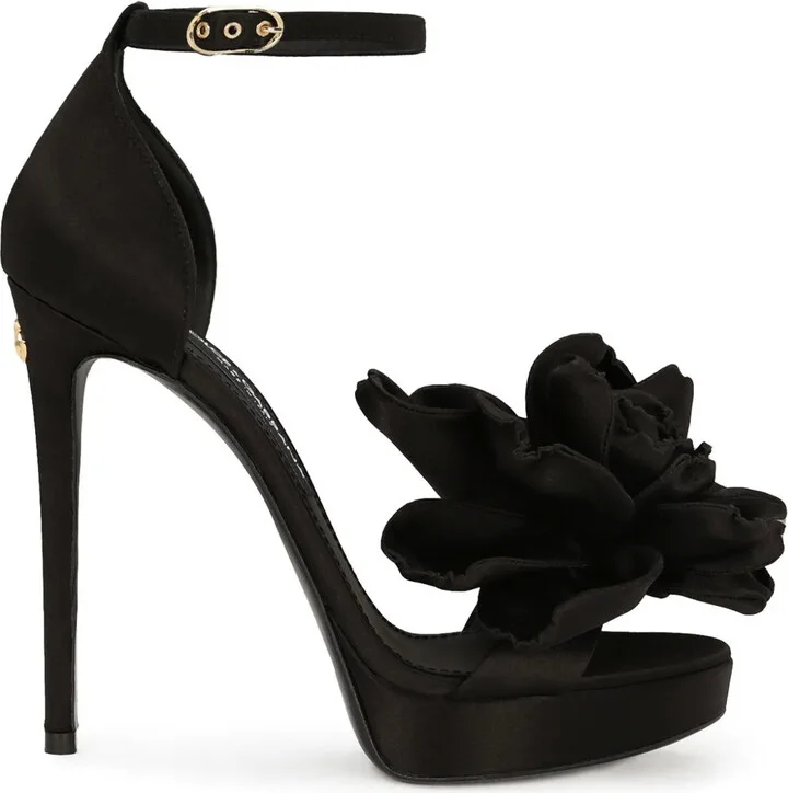 105mm Keira floral-appliqué sandals