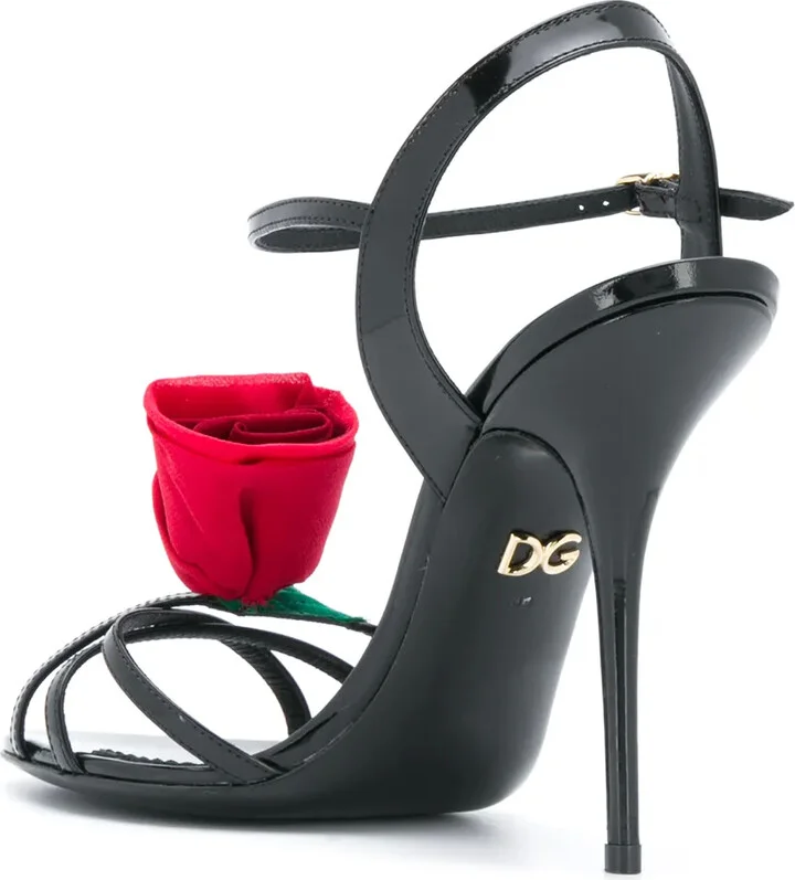 105mm Keira rose-applique sandals - Image 3