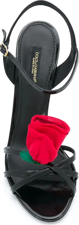 105mm Keira rose-applique sandals - Image 4