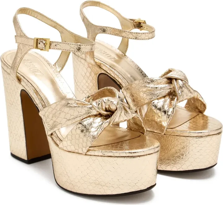 105mm Knotted Platform Sandals - Image 2