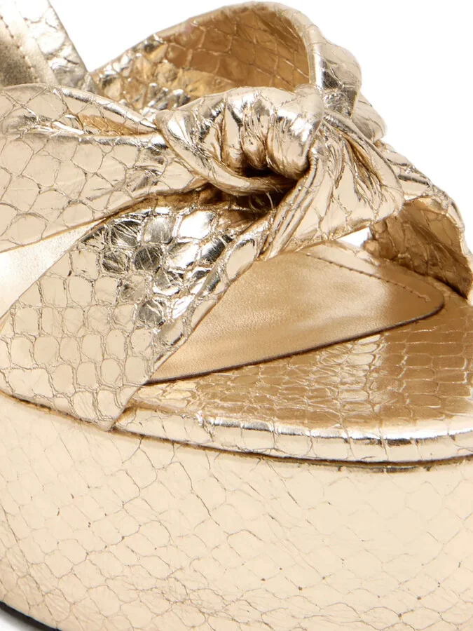 105mm Knotted Platform Sandals - Image 3