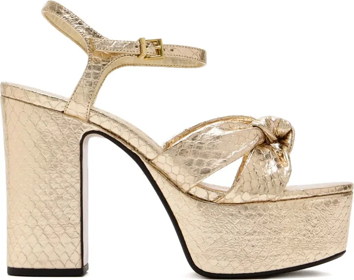 105mm Knotted Platform Sandals
