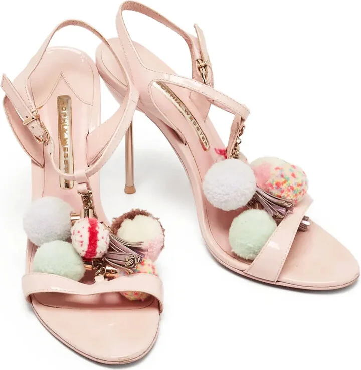 105mm Layla patent strappy sandals - Image 5